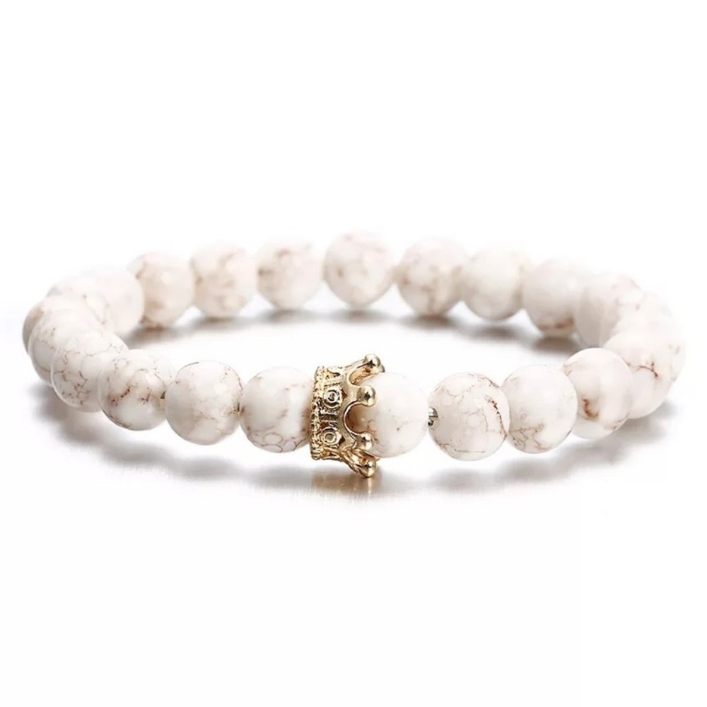 🦄HP/1LEFT🦄2Pcs His/Hers Lava Stone Bracelet Set - Picture 2 of 5